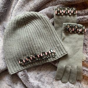 Ann Taylor Hat & Gloves Set